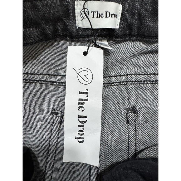 The Drop Jeans Frida Wide Leg Women's Size 25 (24x29) Stone Washed Black NWT - Picture 11 of 11